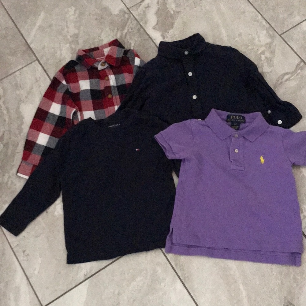 POLO - JANIE and JACK- Tommy- WRANGLER Boys Tops | Bundle Of Four | 18-Months- 2